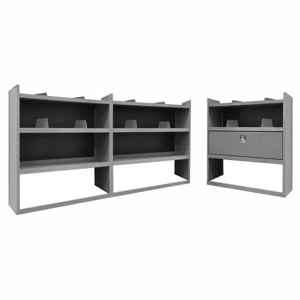 3 piece shelving package for Chevy Express GMC Savana van