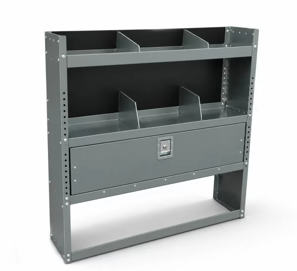 Van shelf with lockable Door