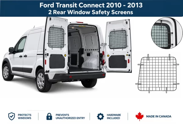 Ford Transit Connect Rear Window Screens