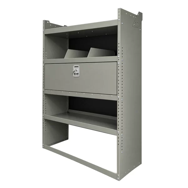 Ford Transit Medium High Roof van shelving with door 60 x 45 x 16