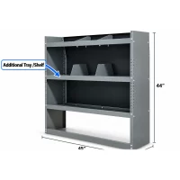 Additional shelf tray for CA4513 van shelving unit 45 inch long by 13 inch deep