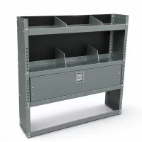 Van shelf with lockable Door