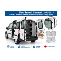 Ford Transit Connect 2010–2013 rear and side window safety screens set of 4